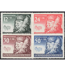 Dt. Besetzung postfrisch mit Generalgouvernement Nr. 59-62