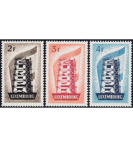Luxemburg ca. 200 Werte mit Europa 1956 Nr. 555-557
