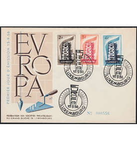 Luxemburg Europa 1956 FDC Nr. 555-557