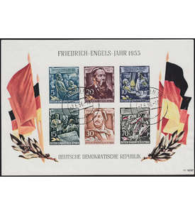 DDR Block 13 Tagesstempel Engels-Block geprft und signiert Paul