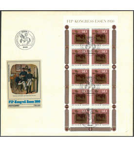 BRD Bund Nr. 1065 auf Ersttagsbrief FIP - Kongress Essen 1980