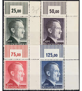 Deutsches Reich Nr. 799-802 A Ecke oben rechts postfrisch **