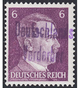 Dt. Lokalausgabe Meien Nr. 6 postfrisch  6 Pfg Hitler mit Aufdruck 