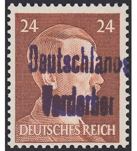 Dt. Lokalausgabe Meien Nr. 13 postfrisch  24 Pfg Hitler mit Aufdruck 