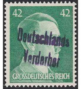 Dt. Lokalausgabe Meien Nr. 17 postfrisch  42 Pfg Hitler mit Aufdruck 