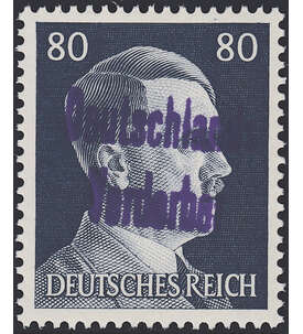 Dt. Lokalausgabe Meien Nr. 20 postfrisch  80 Pfg Hitler mit Aufdruck 