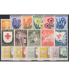 Niederlade - Altausgaben aus 1953 postfrisch mit Nr. 606, 607-611, 615-619 und 631-635