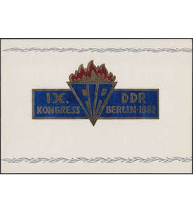 DDR - Klappfolder IX. Kongress internationalen Widerstandskmpfer
