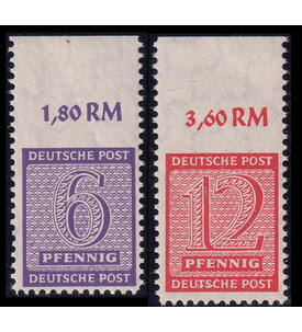 SBZ - Postmeistertrennung Nr. 117 + 119 OR postfrisch typgeprft und signiert Zierer