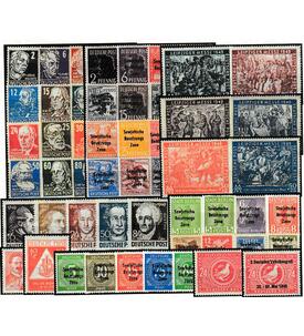 SBZ Allgemeine Ausgaben Nr. 182-241 postfrisch ohne Nr. 195 und Block 6