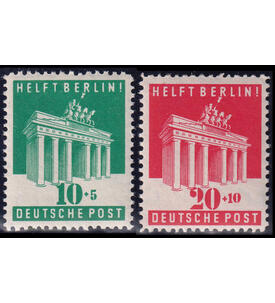Deutschland 1945-1949 postfr. mit BiZone Nr. 101-102 Brandenburger Tor