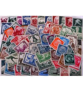 Deutsches Reich ungestempelt �ber 90 Werte von 1933-1945 in unterschiedlicher Qualit�t