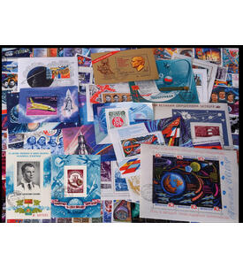 Sowjetunion Raumfahrt gestempelte Kollektion mit 75 Marken u. 22 Block-Ausgaben