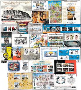 San Marino Blockausgaben Lot von 25 ver. Ausgaben