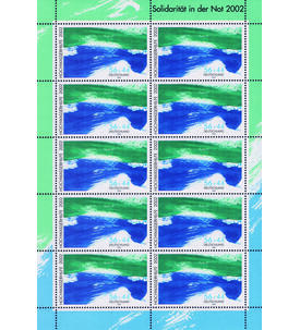 BRD Nr. 2278 A I postfrisch 10er- Kleinbogen Hochwassergesch�digte 2002