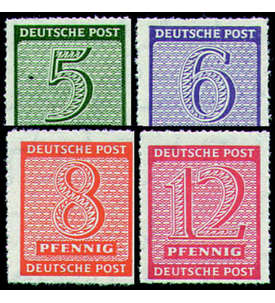 SBZ Nr. 116-119DX postfrisch geprft und signiert BPP Strh