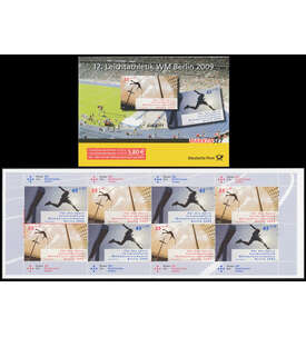 BRD Bund  Markenheft Nr. 80 Leichtathletik WM Berlin 2009