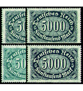 Deutsches Reich Nr. 256a-d postfrisch **  Farbvarianten