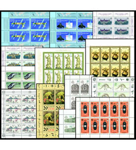 DDR 13 verschiedene Kleinbogen postfrisch