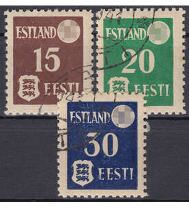 Deutsche Besetzung Estland Nr. 1-3y gestempelt