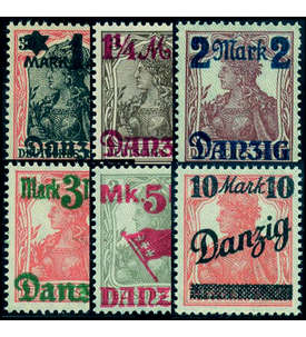 Danzig Nr. 26-30I,31II postfrisch