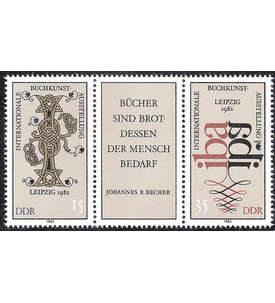 DDR Sondermarken mit Zusammendruck Nr. 2697-98