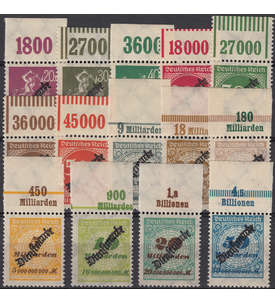 Deutsches Reich Dienstmarken Nr. 75-88 postfrisch Oberrandsatz