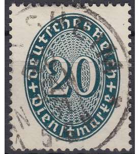 Deutsches Reich Dienstmarke Nr. 119Y gestempelt liegendes Wasserzeichen