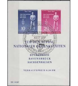 DDR Block 11 mit Sonderstempel Berlin Oberschneweide