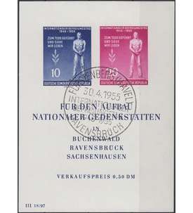 DDR Block 11 mit Sonderstempel Frstenberg/Havel