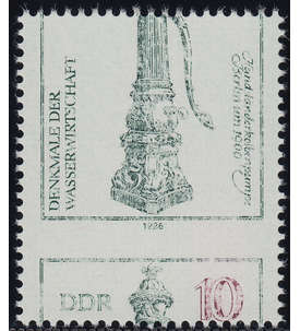 DDR Nr. 2993 postfrisch ** Schwacher Druck und Totalverzhnung