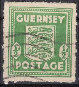 Deutsche Besetzung Guernsey Nr. 1g gestempelt