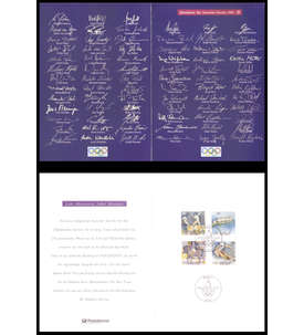 BRD Bund  Nr. 1592-1595 gestempelt Olympia 1992 Klappfolder