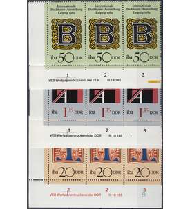 DDR Nr. 3245-47 DV postfrisch Druckvermerk
