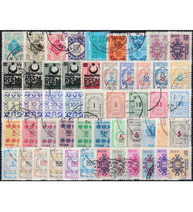 Trkei Dienstmarken gestempelt mit Nr. 163-168