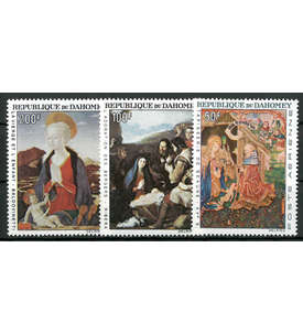 Dahomey Nr. 293-295 ** postfrisch Weihnachten 1966: Gem�lde