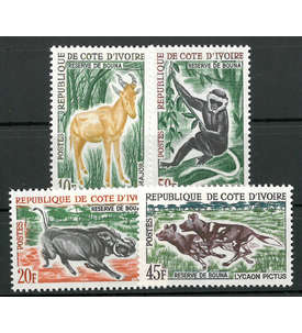 Elfenbeink�ste Nr. 251-254 ** postfrisch Tiere