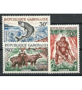 Gabun Nr. 199-201 ** postfrisch Tiere