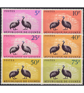 Guinea Nr. 80-85 ** postfrisch Vögel