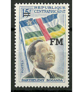 Zentralafrikanische Republik Milit�rpostmarke Nr. 1 ** postfrisch Pr�sident und Flagge