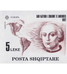 Albanien Block 97 postfrisch ** Europa CEPT 1992 Kolumbus