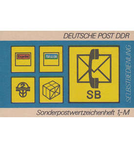 DDR Sondermarken-Heftchen SMHD 11 postfrisch ** Selbstbedienung Postsymbole