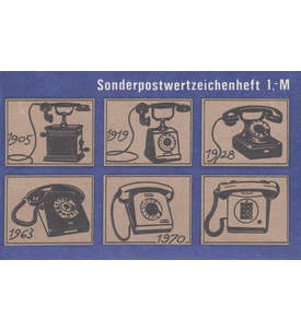 DDR Sondermarken-Heftchen SMHD 12 postfrisch ** Fernsprechapparate