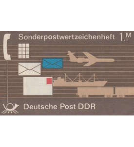 DDR Sondermarken-Heftchen SMHD 17 postfrisch ** Weltkommunikationsjahr