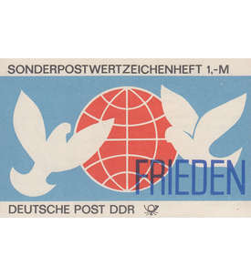 DDR Sondermarken-Heftchen SMHD 28 postfrisch ** Frieden