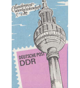 DDR Sondermarken-Heftchen SMHD 36 postfrisch ** Fernsehturm