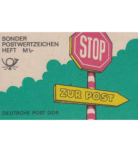 DDR Sondermarken-Heftchen SMHD 39 postfrisch ** STOP - ZUR POST