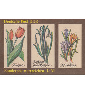 DDR Sondermarken-Heftchen SMHD 44 postfrisch ** Frhlingsblumen