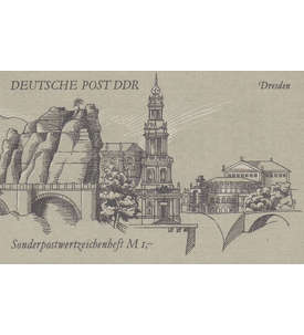 DDR Sondermarken-Heftchen SMHD 48 postfrisch ** Dresden