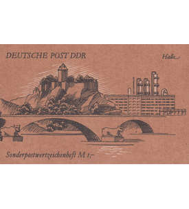 DDR Sondermarken-Heftchen SMHD 50 postfrisch Halle